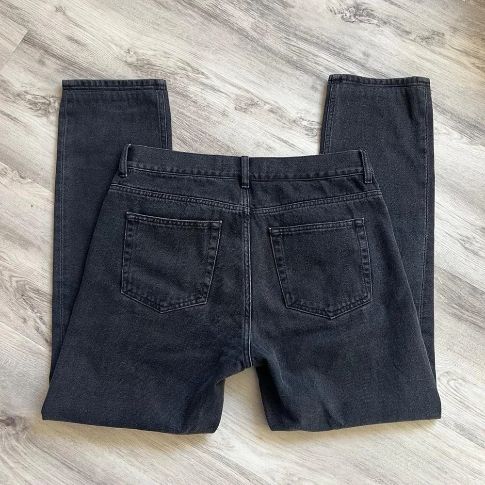A Day’s March Washed Black Straight Leg Jeans